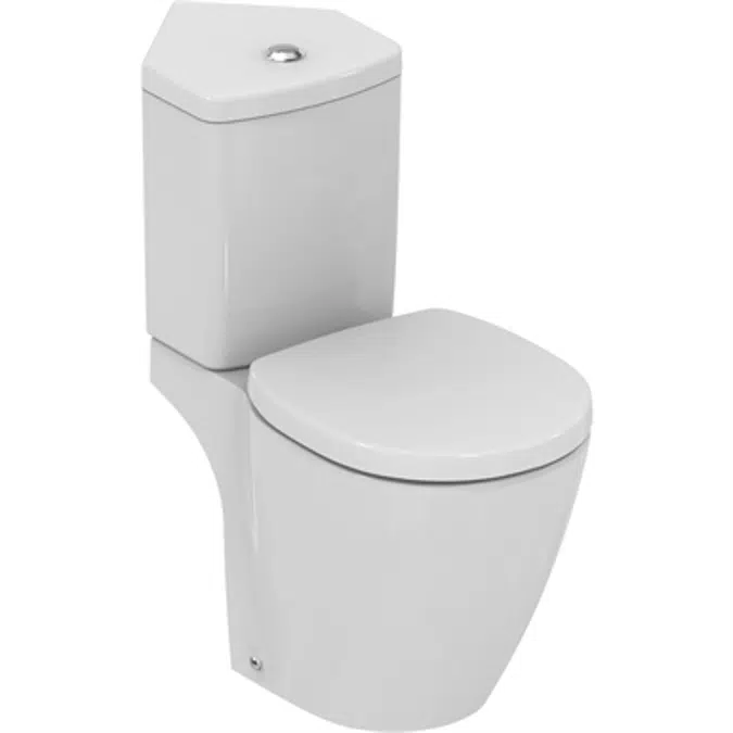 CONNECT Space WC Pack CC WHITE & SEAT CORNER