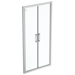 connect 2 saloon door 100 clear glass