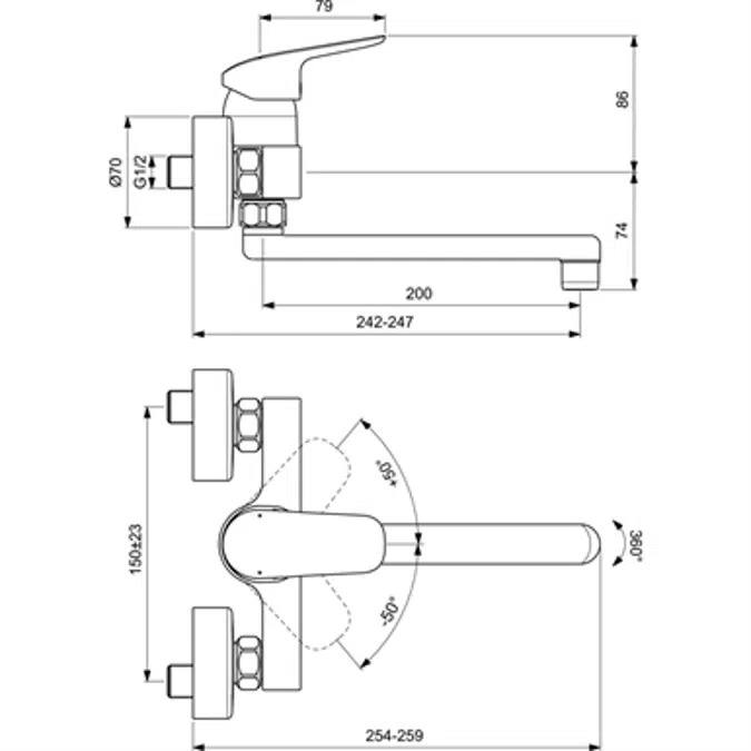 CERAFLEX SNK MXR EXPSD TUB.SPT/200MM