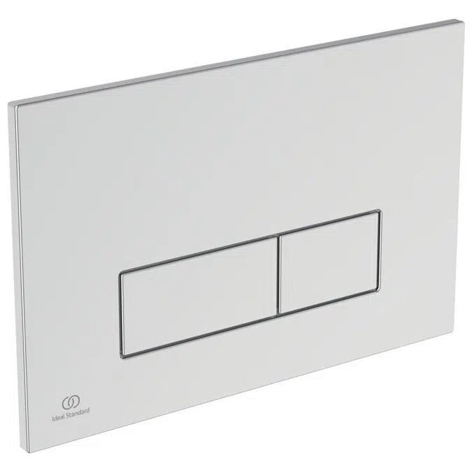 oleas p2 flush plate dual white ideal standard branded