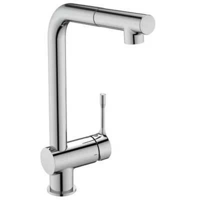 afbeelding voor Ceralook Single lever sink mixer rim- mounted with pull- out hand spray 1 function