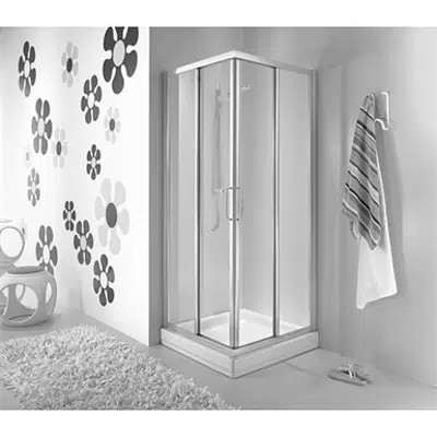 Immagine per TIPICA A SHW ENC 90X90 TRANSP SIL.BRILL