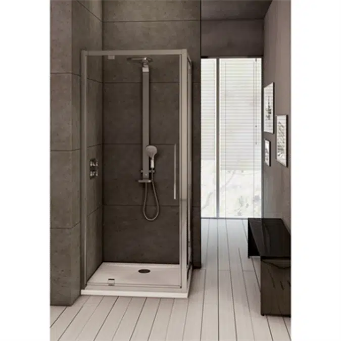 KUBO PV 95 UNHAND DOOR IC BRT/SIL CLEAR
