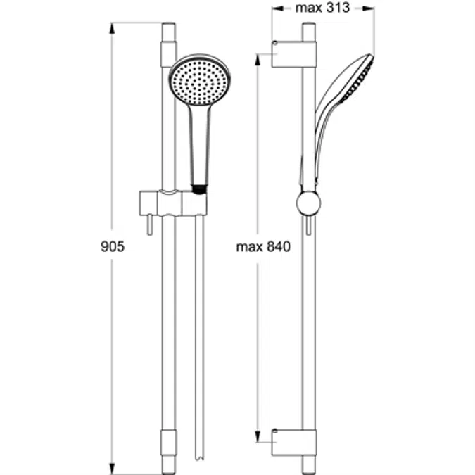 IDEALRAIN PRO M1 1F/100 900MM IF/1750