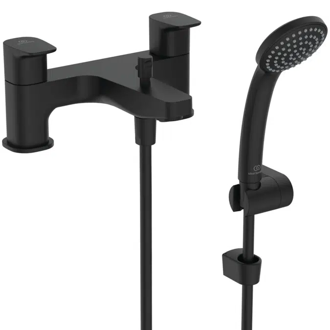 CERAPLAN BATH & SHOWER MIXER RIM MOUNTED 2H & KIT