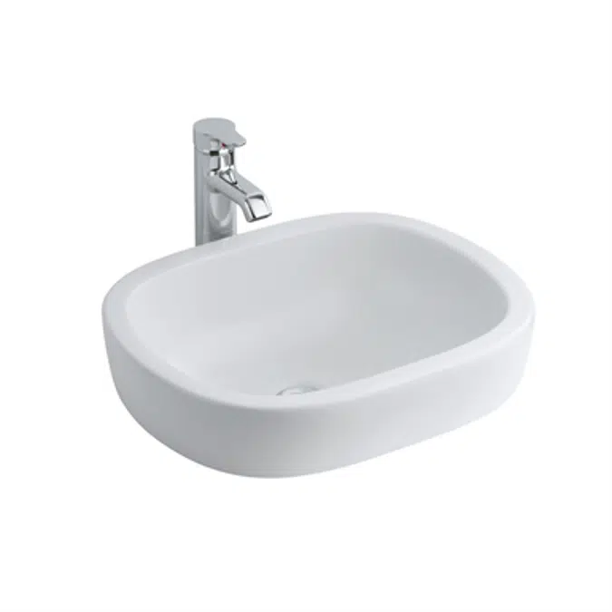 Jasper Morrison Vessel Washbasin, 50cm No Taphole