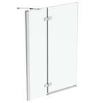 i.life bath screen left angle with a fixed panel of 400 mm plus a mobile panel of 600 mm