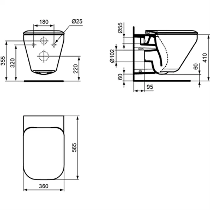BIM objects - Free download! TONIC II W/H PAN HO WHITE AQBLD &SC S&C ...