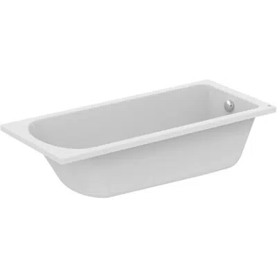 画像 HOTLINE TUB RECT 170X75 WHITE