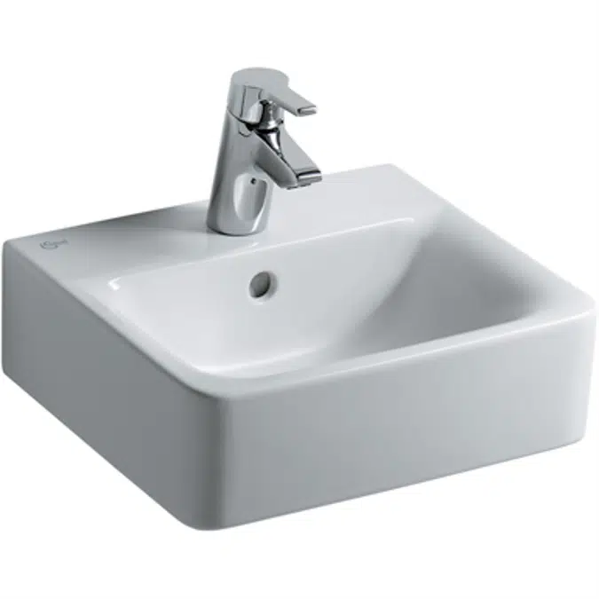 CONNECT CUBE H/R BSN 40X36 WHITE 1TH