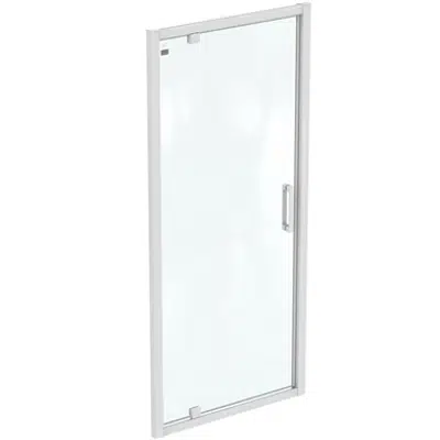 Зображення для CONNECT 2 PIVOT 90CM , DOOR WITHOUT HANDLE,  WHITE FRAME AND CLEAR GLASS