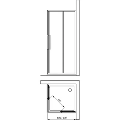 KUBO C/E 85 UNHAND DOOR IC BRT/SIL CLR 이미지