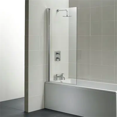 Image for Synergy Angle Shower Bath Screen, Clear Glass