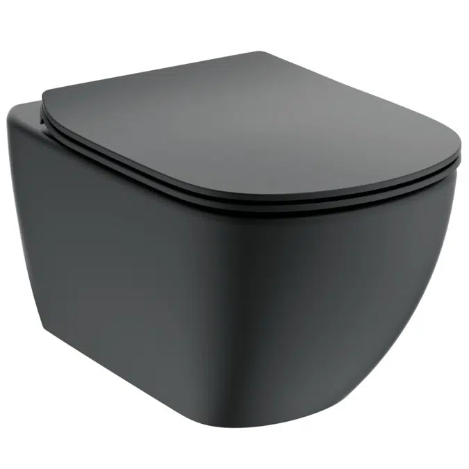 TESI WALL HUNG WC PAN, SOFT CLOSE SEAT & COVER