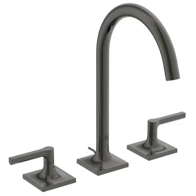 JOY NEO 3 HOLE BASIN DUAL CONTROL WITH LEVER HANDLES AND POP-UP WATE. için görüntü