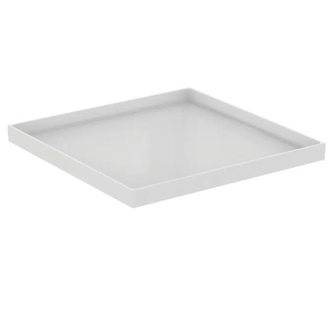 SOLOS basin tray square, available in glossy white, glossy black and orange matt finishes