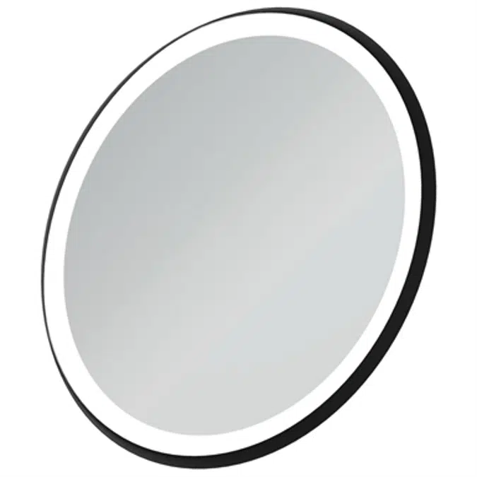 conca mirror round metal escutcheon 65 blk