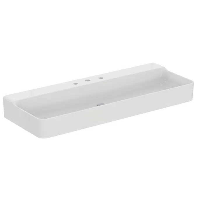 Conca New consolle basin 120 with 3 tapholes.