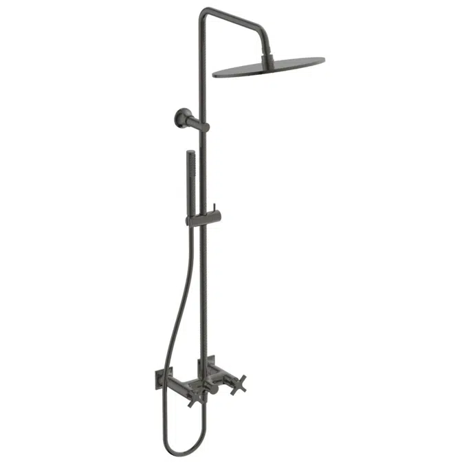 JOY NEO SHOWER EXPOSED DUAL CONTROL  WITH SHOWER SYSTEM AND CROSS HADLES