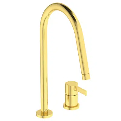 imagem para GUSTO SINK MIXER 2 HOLES C ROUND SPOUT