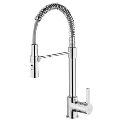 ARENA single lever kitchen mixer with spring swivel spout için görüntü