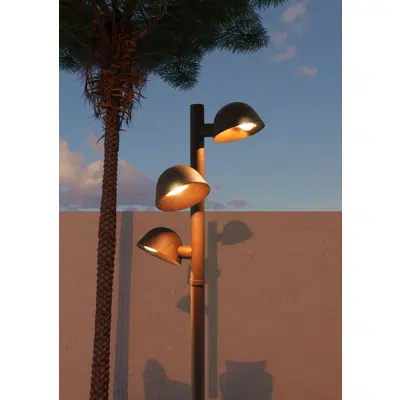 Image for Cloche Mini L - urban luminaire in recycled plastic 