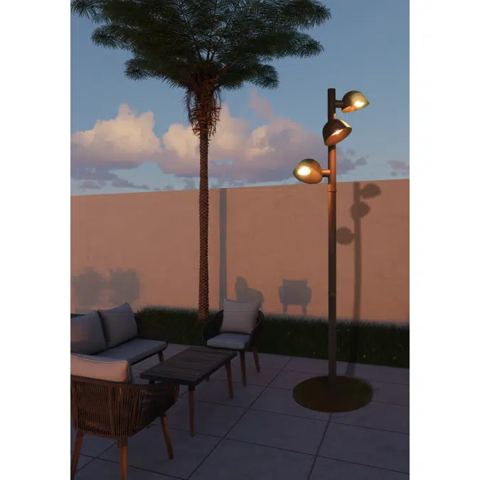 Cloche Mini L - urban luminaire in recycled plastic 