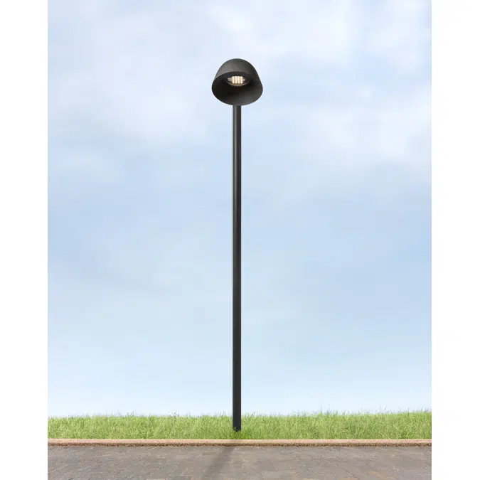 Cloche - urban luminaire in recycled plastic