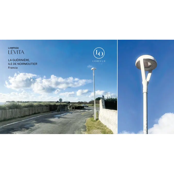 Lèvita - urban luminaire in recycled plastic 