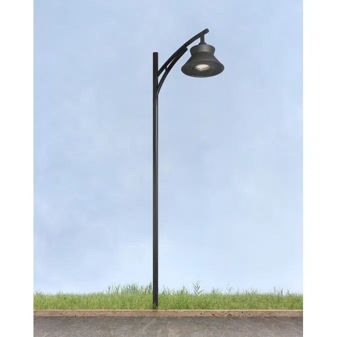 Catullo - urban luminaire in recycled plastic