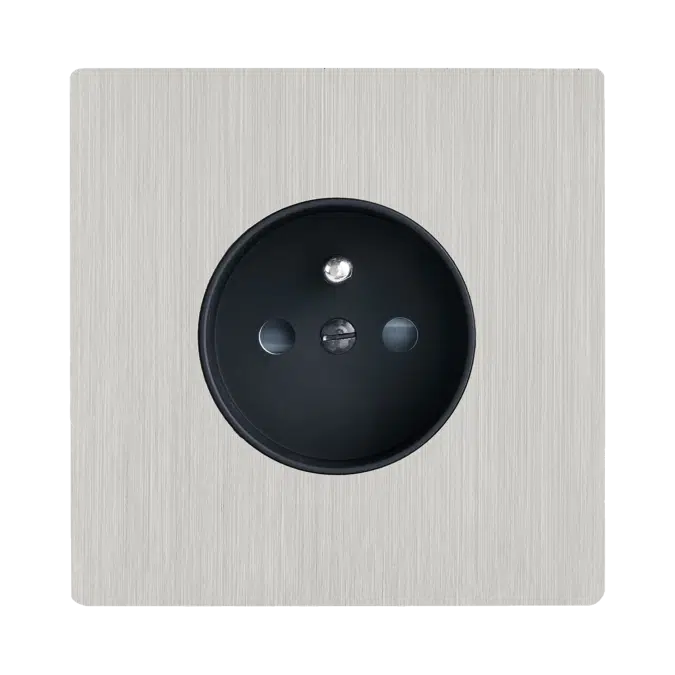 French Socket, single cover plate, M collection
