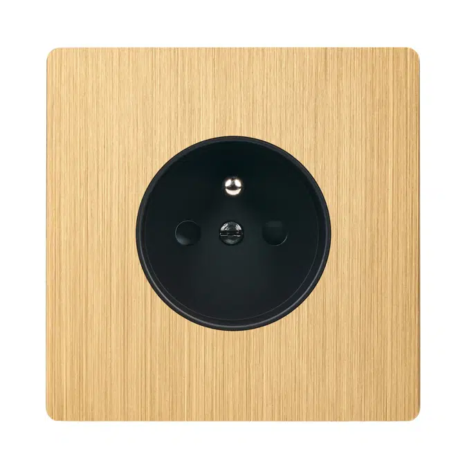 French Socket, single cover plate, M collection