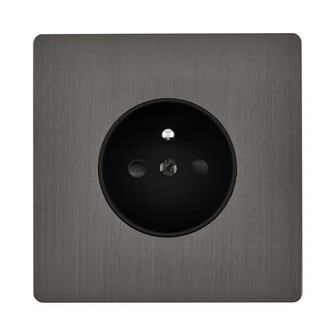 French Socket, single cover plate, M collection