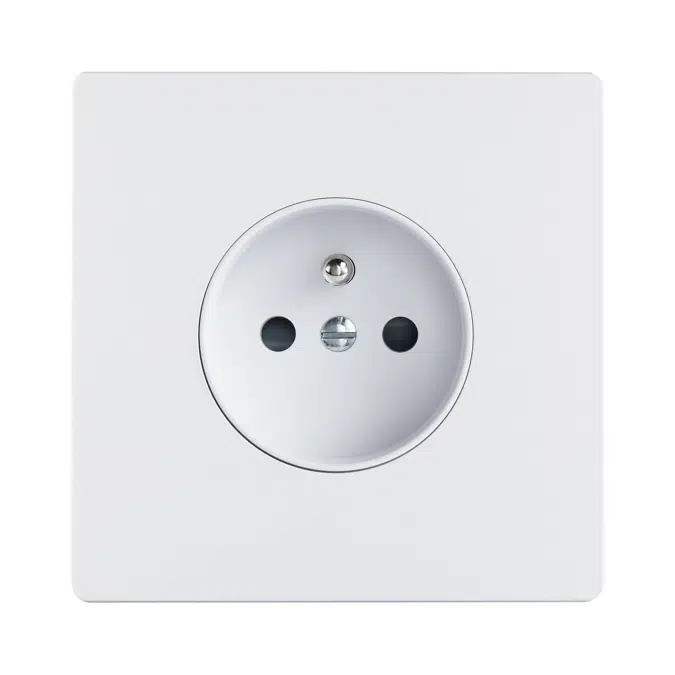 French Socket, single cover plate, M collection