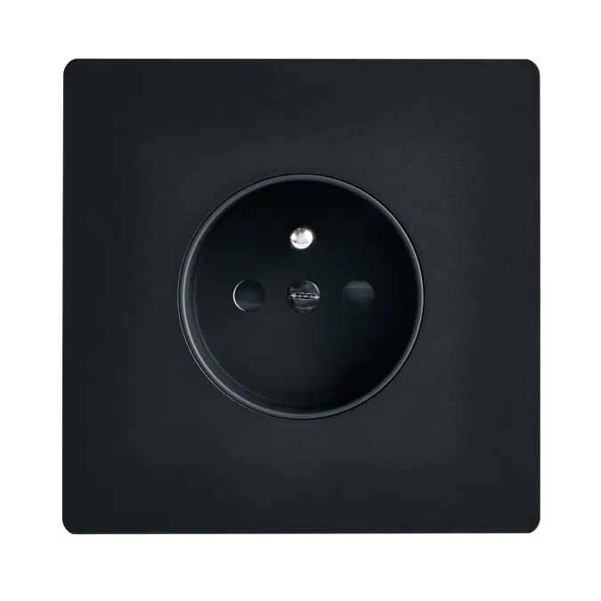 French Socket, single cover plate, M collection