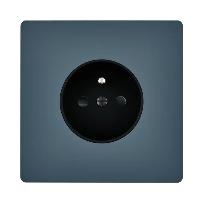 French Socket, single cover plate, M collection