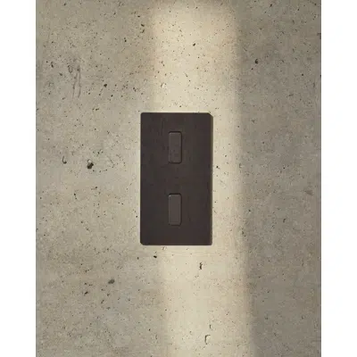 画像 Double Vertical cover plates for light switches and sockets - M collection