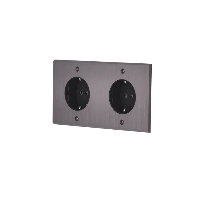 Confidence collection, double horizontal cover plate for light switches and sockets 