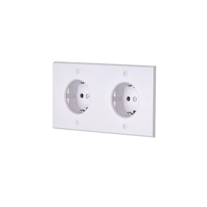 Confidence collection, double horizontal cover plate for light switches and sockets 