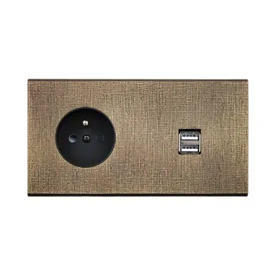 bilde for Fascination collection, double horizontal cover plates for switches and sockets