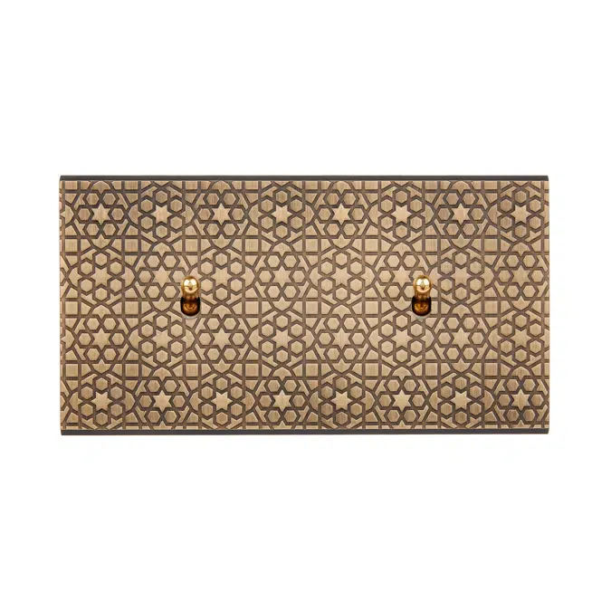 Fascination collection, double horizontal cover plates for switches and sockets