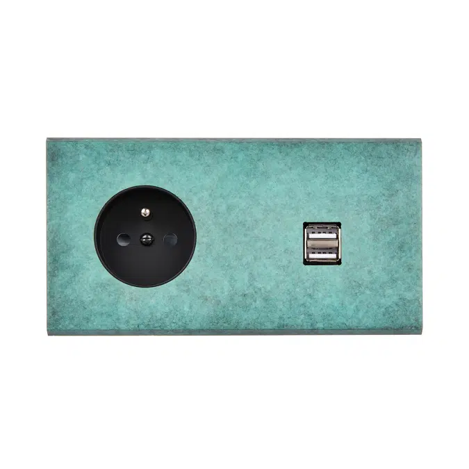 Fascination collection, double horizontal cover plates for switches and sockets
