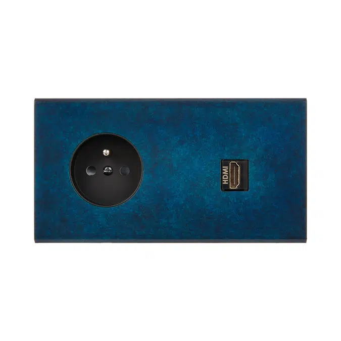 Fascination collection, double horizontal cover plates for switches and sockets