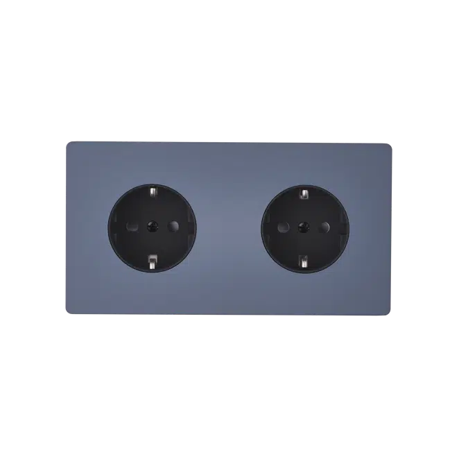 M collection, double Horizontal cover plates for switches and sockets