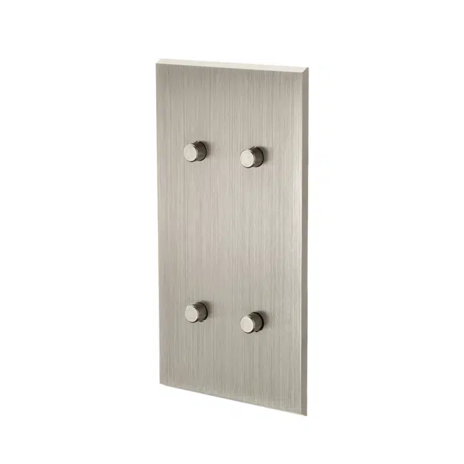 Confidence collection, double vertical cover plate for switches and sockets 