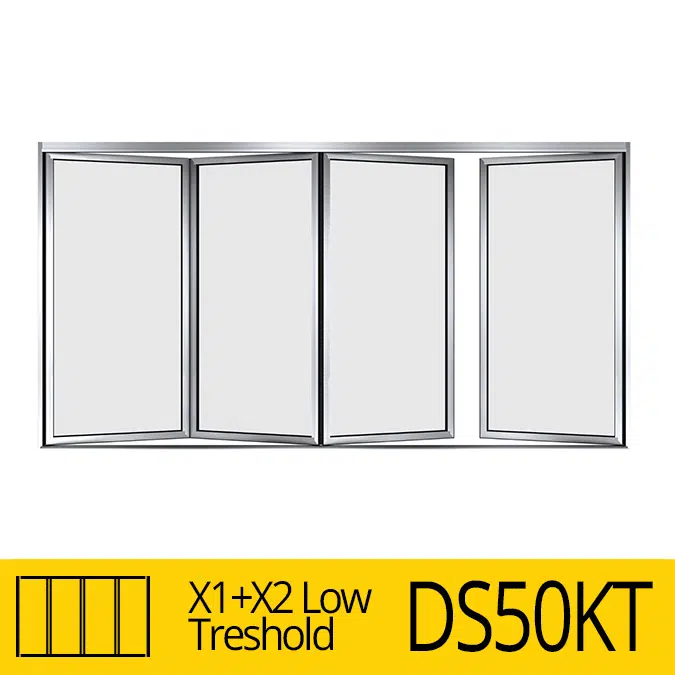 Folding Door DS50KT X1+X2 Low Treshold