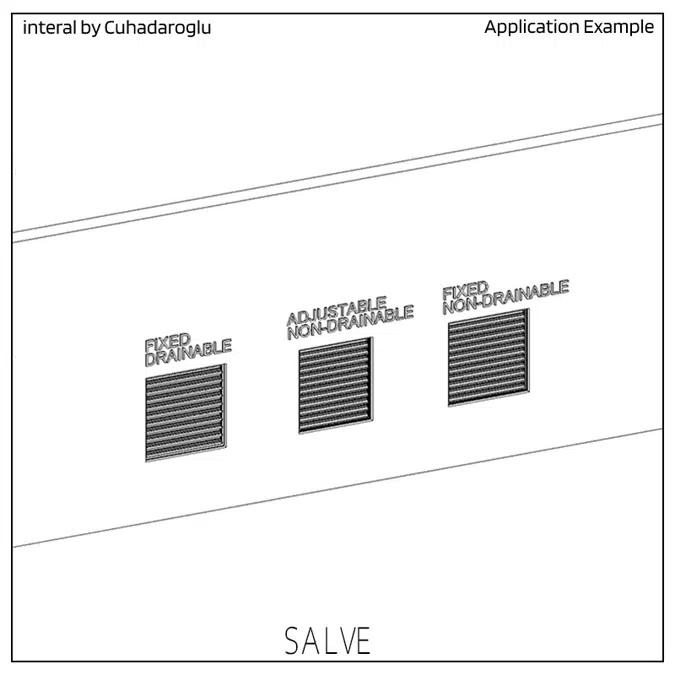 Louver SLV94, Adjustable Non-Drainable