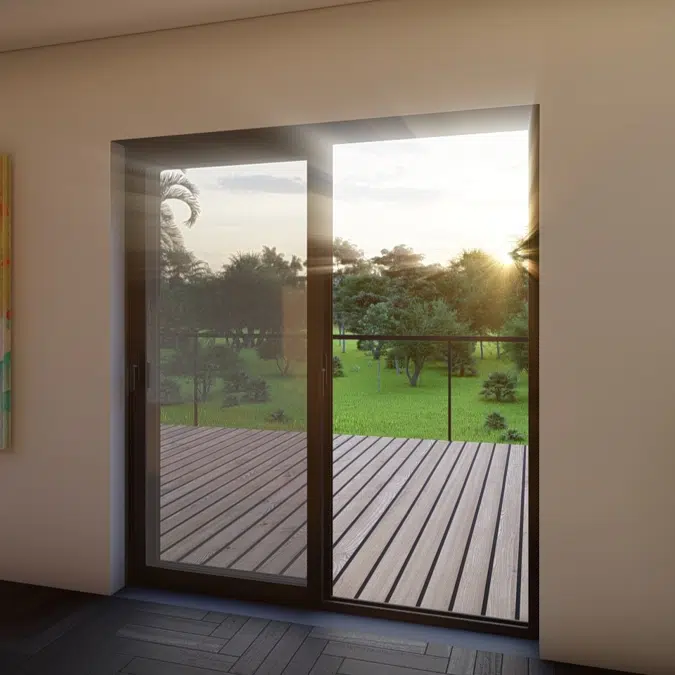 Sliding Door System S36T Type-D Sash w/ Glazing Bead