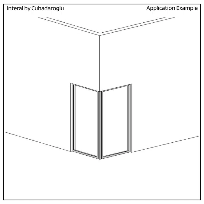 Door DS70, Inward Opening, Corner Single Vent