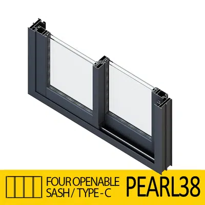 Image for Sliding Door System Pearl 38, Four-Open.-Sash_Type-C